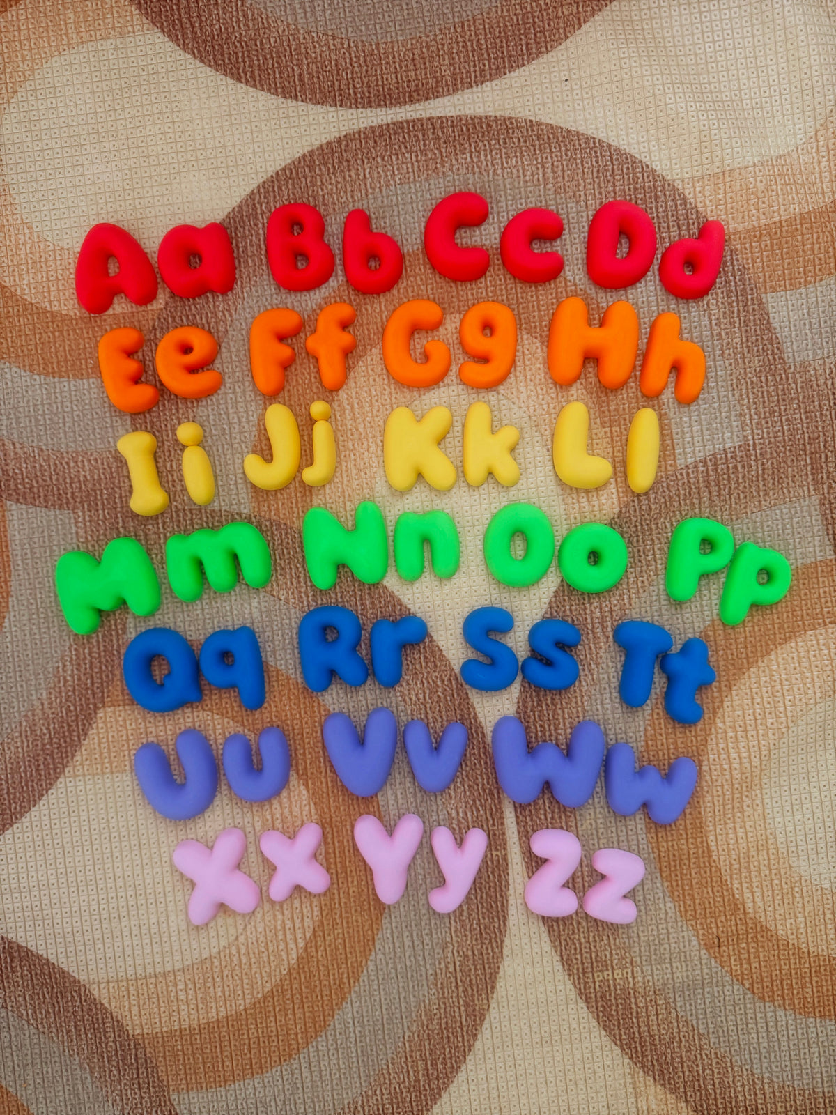 Bubble Letter Mini Alphabet Set Complete