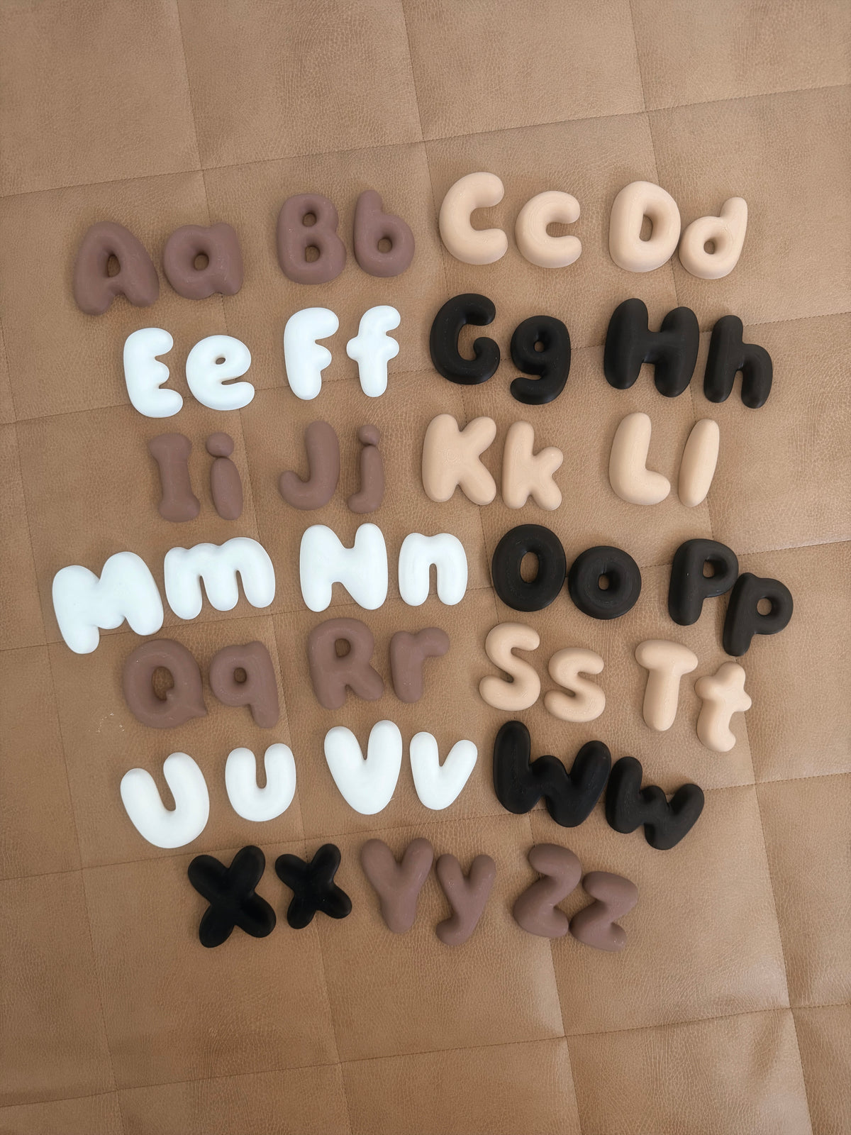 Bubble Letter Mini Alphabet Set Complete